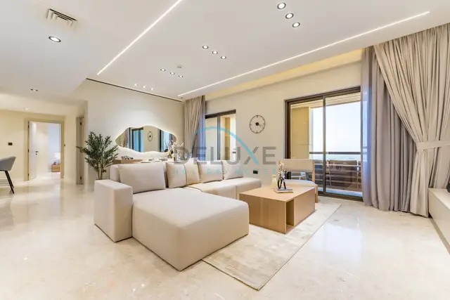 Sea and Palm Jumeirah Views Just Steps from the Beach 2-Bedroom — Sadaf