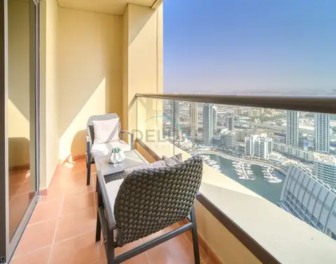 High Floor 2-Bedroom With a View of the Dubai Marina Canal Steps Away — Shams — photo 4